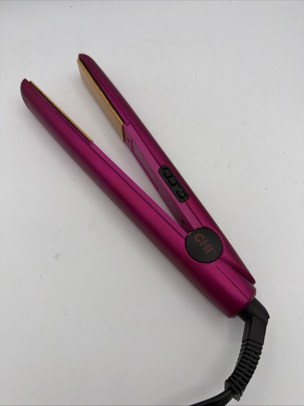 Chi Air Expert Flat Iron Tourmaline Ceramic Hairstyling 1" Fuchsia Frenzy Pink